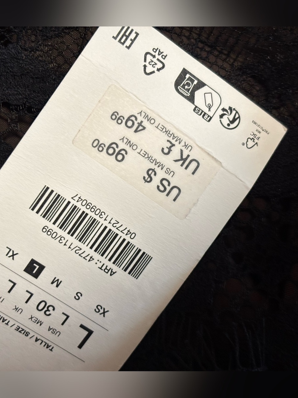 Zara Brown Lace-Trim Slip Dress - Picture 10 of 11